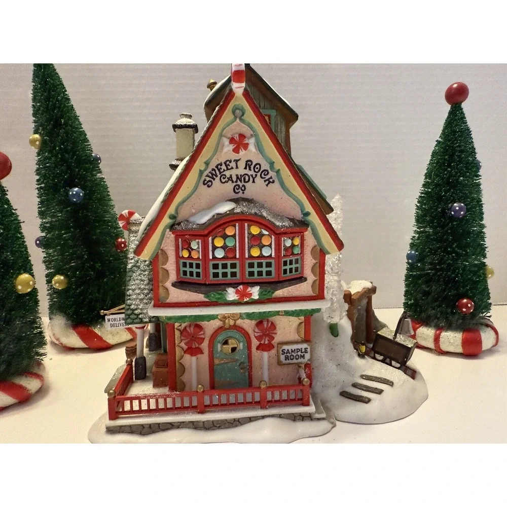 Department 56‎ Sweet Rock Candy Co Complete North Pole Series 56725 w Candy Road - Picture 16 of 16